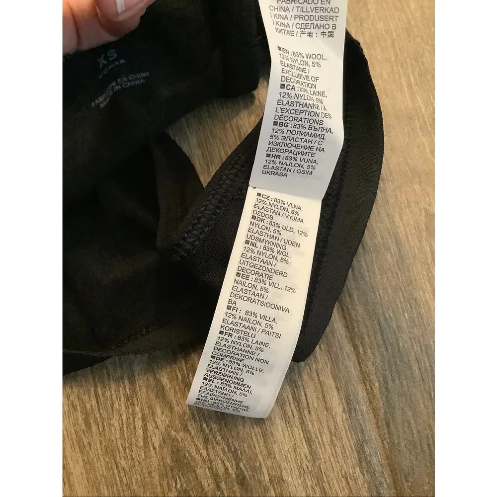 Icebreaker Women's XS Black Merino Blend 150 Siren Bikini Panty C12-8